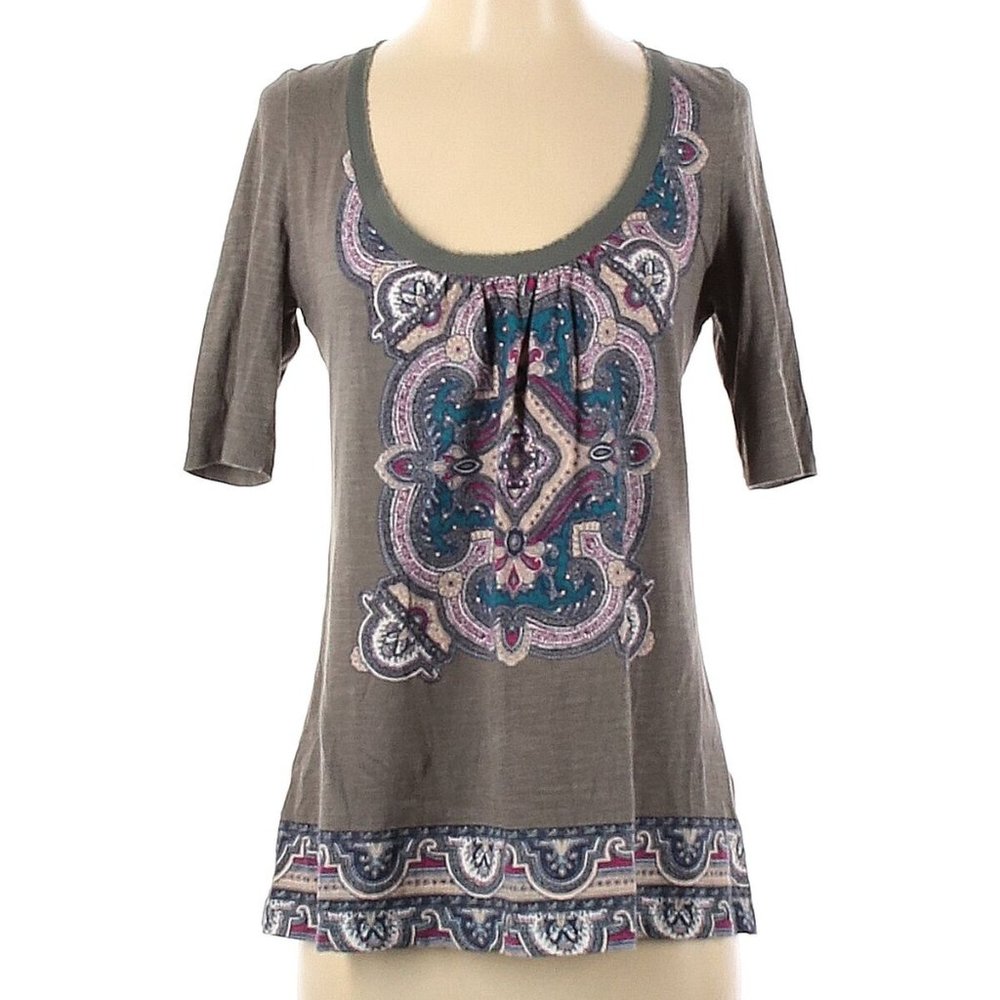 Akemi + Kin Anthropologie Short Sleeve Top Size S